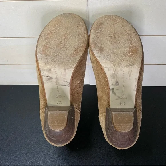 Steve Madden Pembrook Ankle Booties Women's Size 5.5 Shoes M Brown Suede Leather - Picture 8 of 10